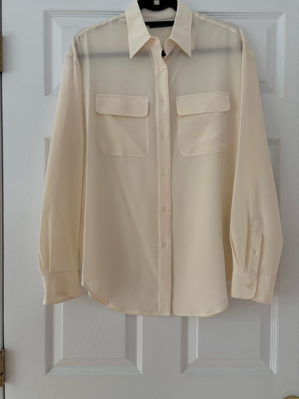 Ralph Lauren Cream Button-Down Blouse